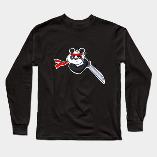 Ninja Panda T-Shirt Martial Arts for Warrior Ninjas Long Sleeve T-Shirt